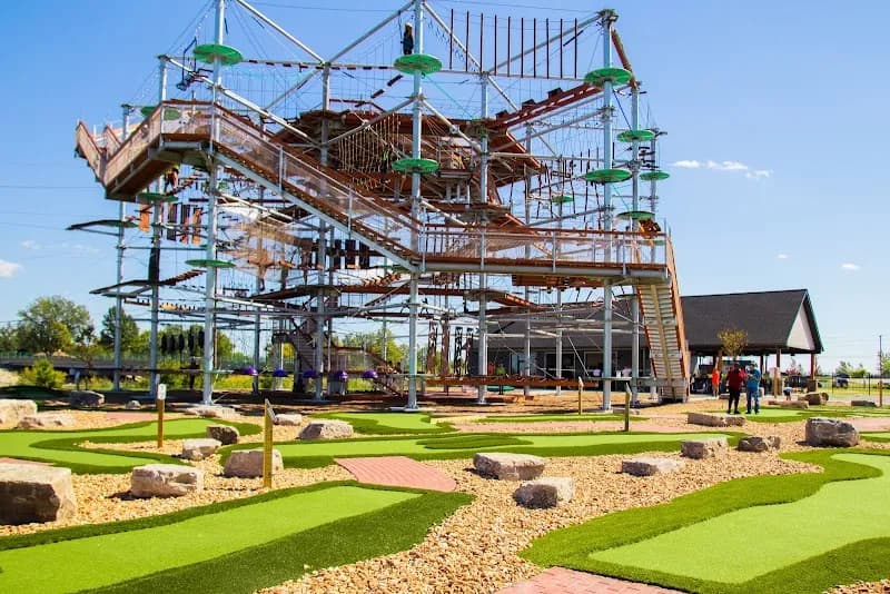 View of Ryze Adventure Park - St Louis Ropes Course, Zipline, & Mini Golf in St. Louis, MO