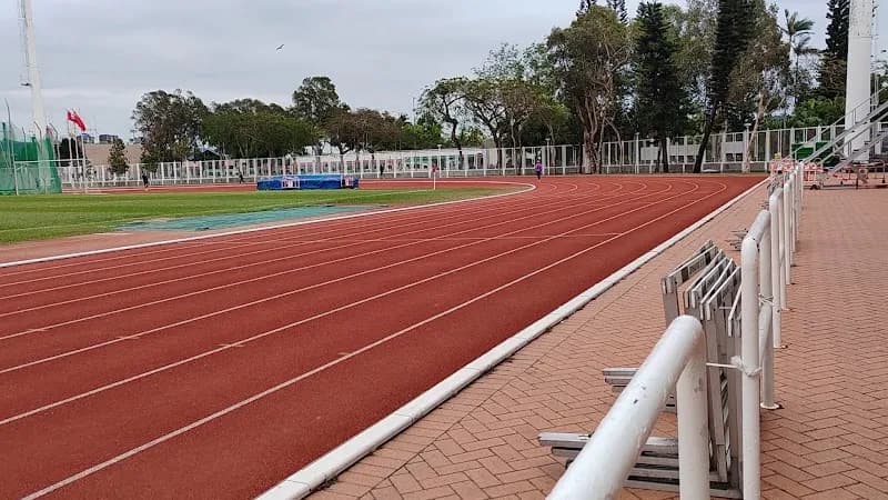View of Sai Kung Tang Shiu Kin Sports Ground in Sai Kung, HK