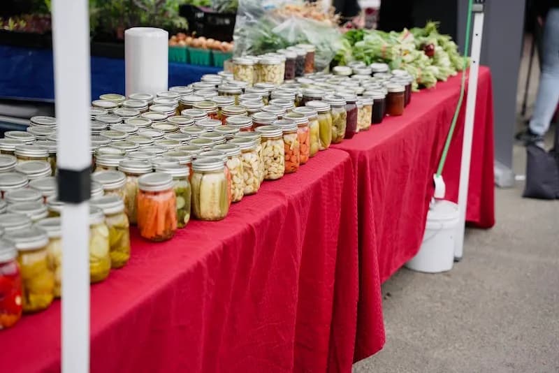 View of Salem Saturday Market in Salem, OR