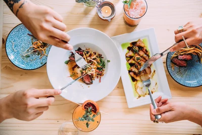 View of Sama Sama Cafe in Santa Barbara, CA