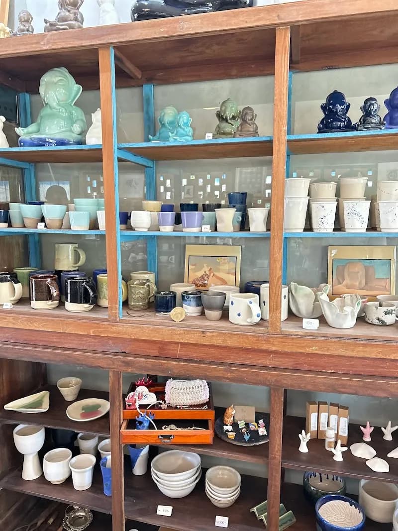 View of San Kamphaeng Ceramic Studios in San Kamphaeng, CM
