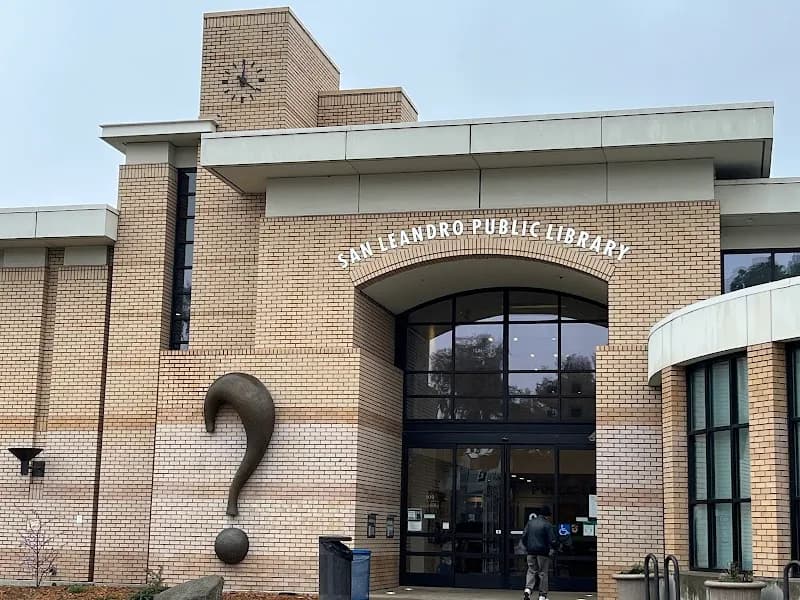 View of San Leandro Public Library in San Leandro, CA
