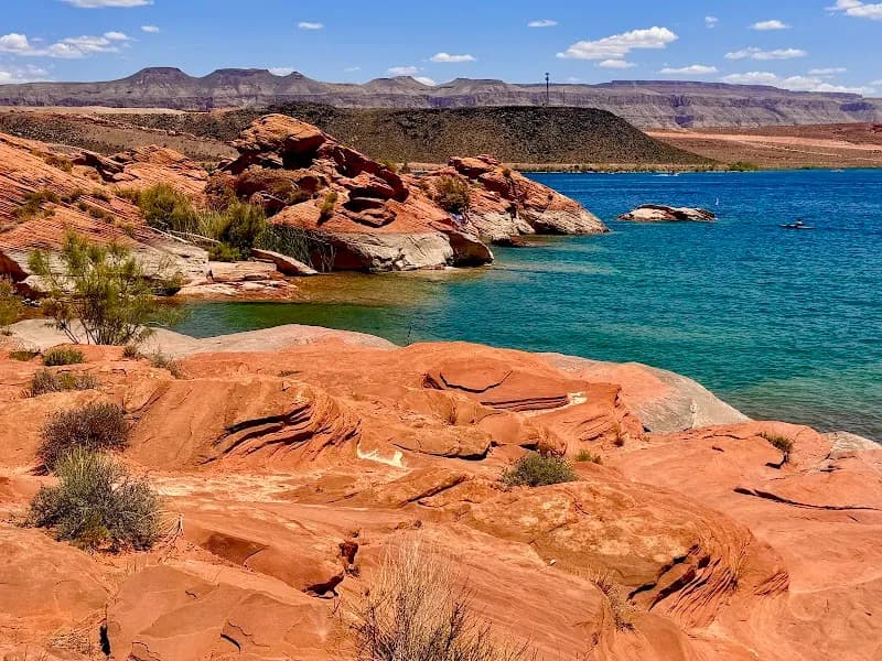 View of Sand Hollow State Park in Springdale, UT