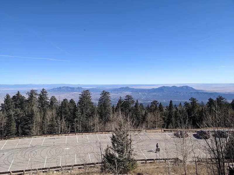 View of Sandia Crest Scenic Highway in Sandia Park, NM