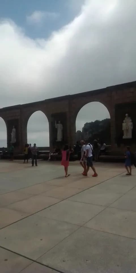View of Santa Cova de Montserrat in Montserrat, CT