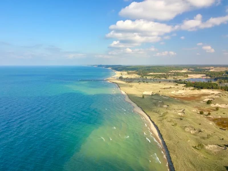View of Saugatuck Harbor Natural Area in Rothbury, MI