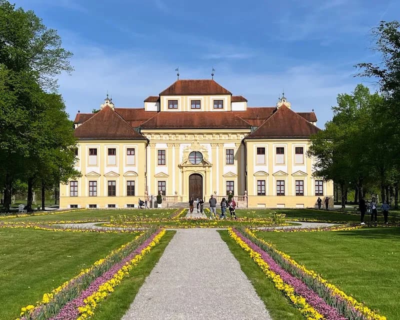 View of Schleissheim palace complex in Unterschleißheim, BY