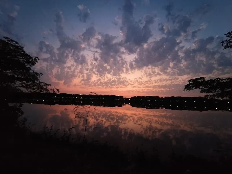 View of Seawoods Lake in Nerul, MH