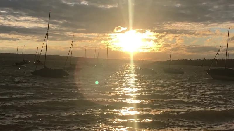 View of Seepromenade Herrsching in Herrsching am Ammersee, BY