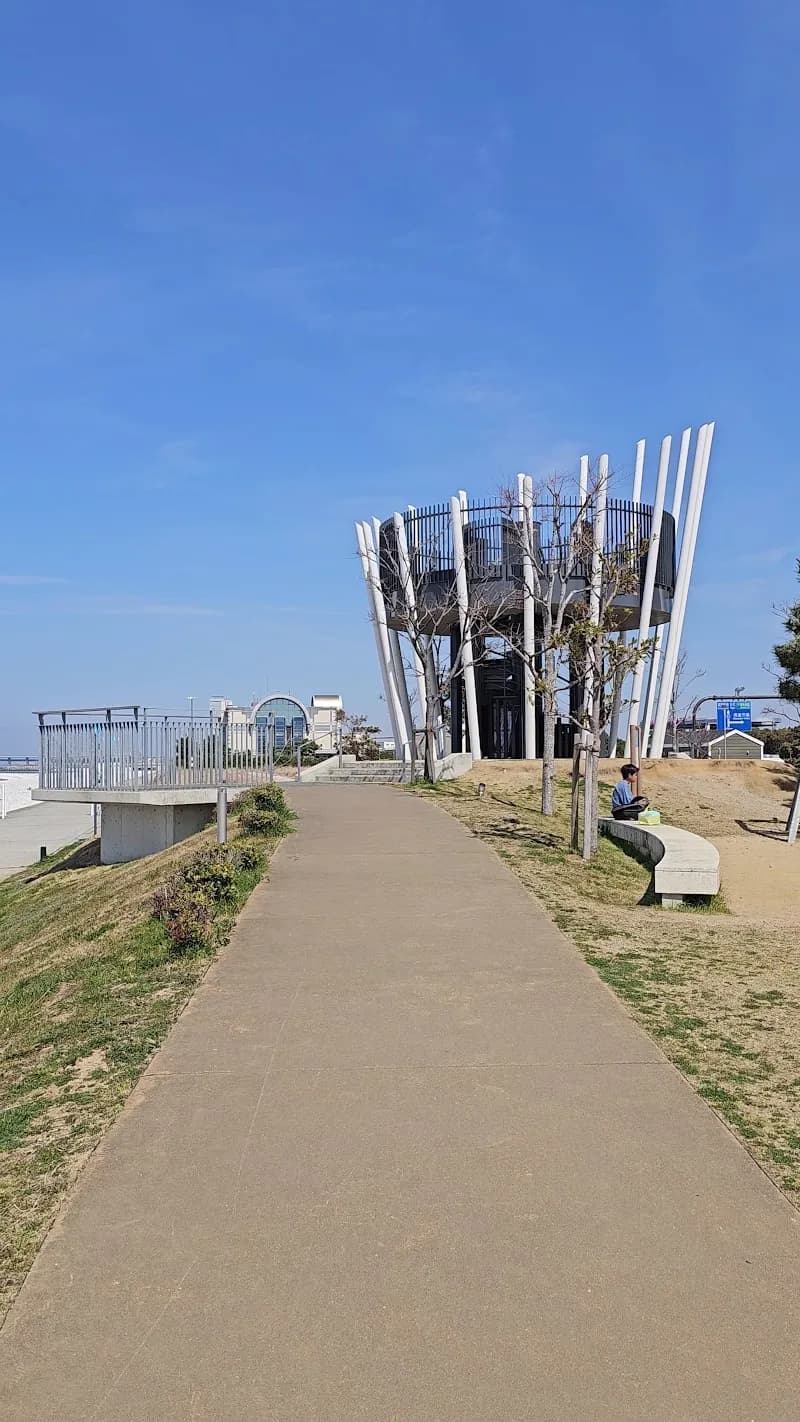 View of Sen'nan Marble Beach in Sennan, Osaka