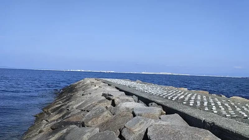 View of Sen'nan Marble Beach in Sennan, Osaka