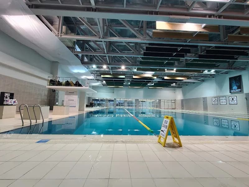 View of Seongnam Complex Sport Center Swimming Pool (50m) in Bundang, GG