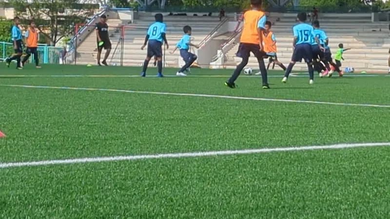View of Serangoon Stadium in Serangoon, SG