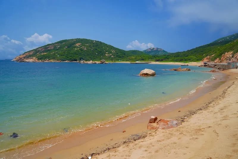 Shek Pai Wan Beach scenic spot in Lamma Island, HK