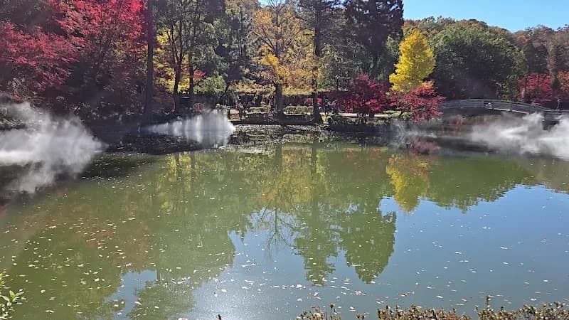 View of Shikisai no Mori Yakushiike Park in Machida, Tokyo
