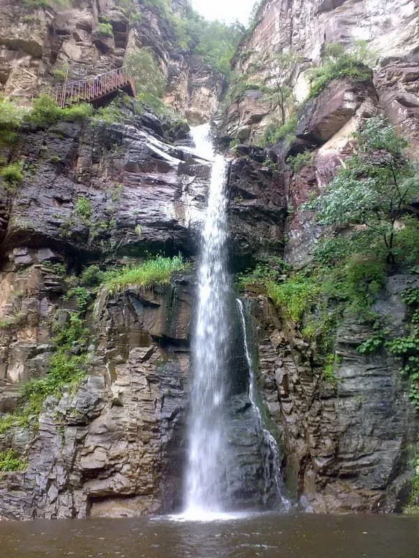 View of Shilong Gorge Scenic Area in Mentougou District, Beijing