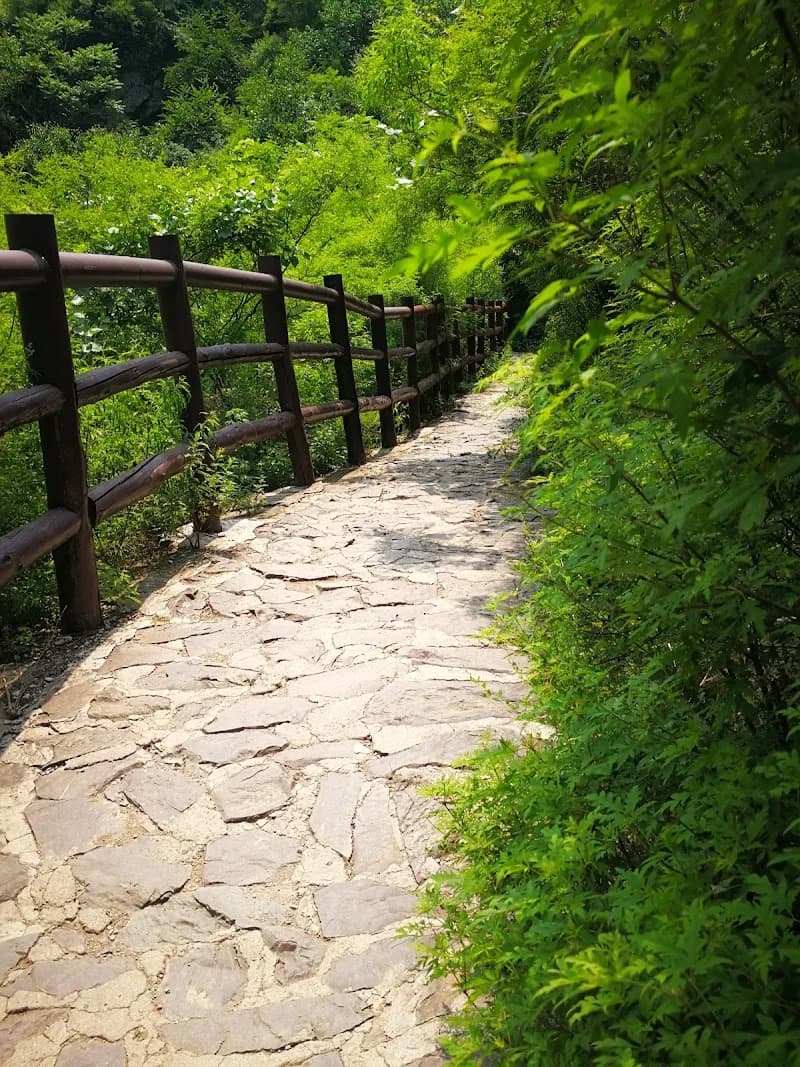 View of Shilong Gorge Scenic Area in Mentougou District, Beijing
