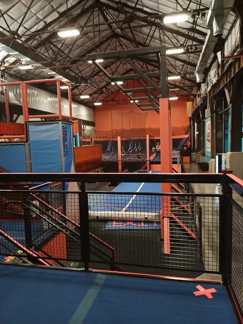 View of Sky Zone Trampoline Park in Boston, MA