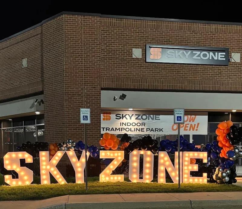 View of Sky Zone Trampoline Park in Owings Mills, MD