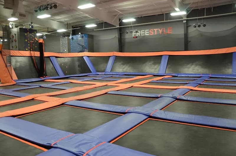 View of Sky Zone Trampoline Park in Springfield, IL