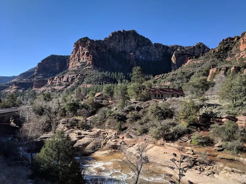 View of Slide Rock State Park in Sedona, AZ