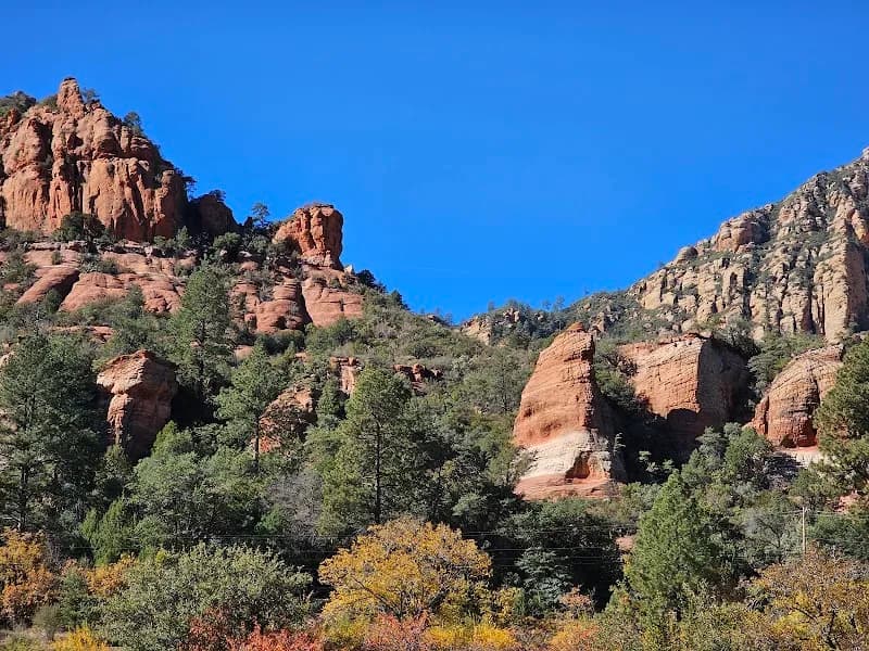 View of Slide Rock State Park in Sedona, AZ