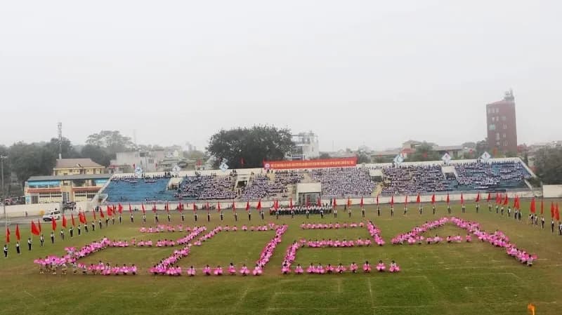 View of Son Tay Stadium in Sơn Tây, HN
