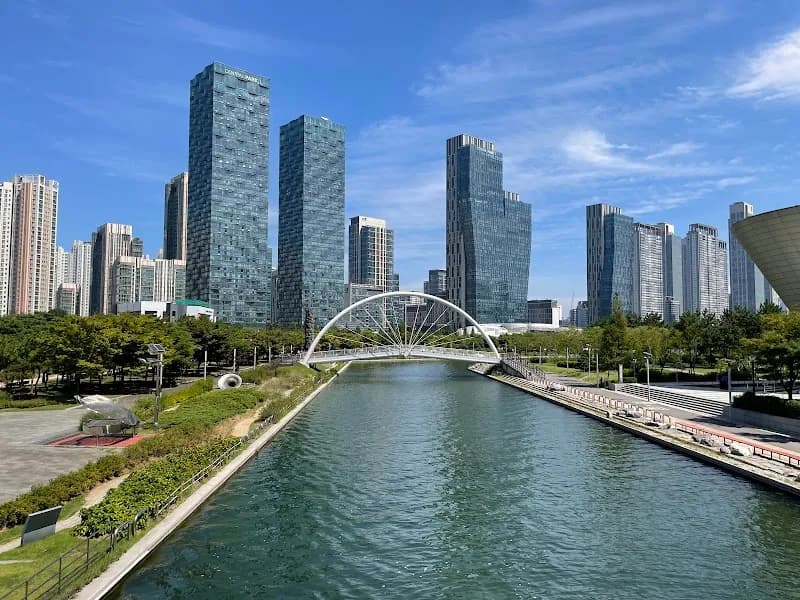 View of Songdo Central Park in Songdo, IC