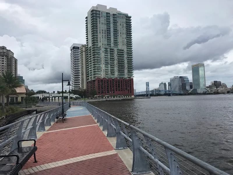 Southbank Riverwalk park in Riverside, FL