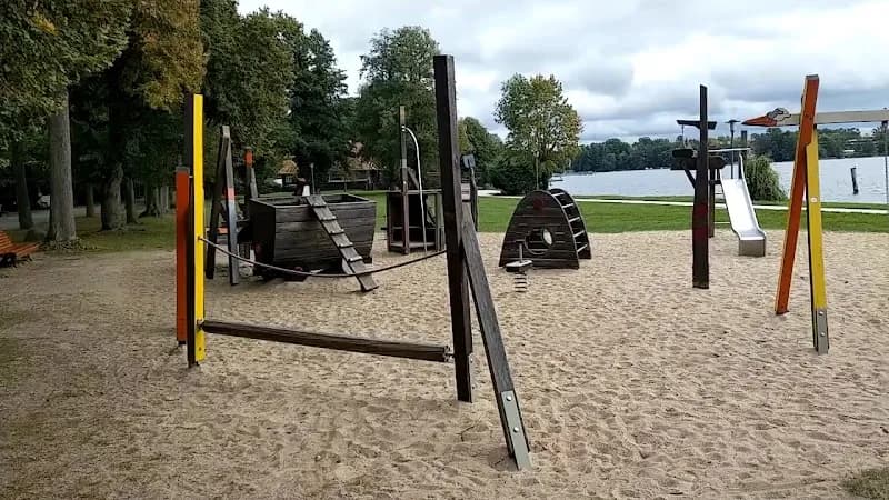 View of Spielplatz Schwanenwiese in Bad Saarow, BB