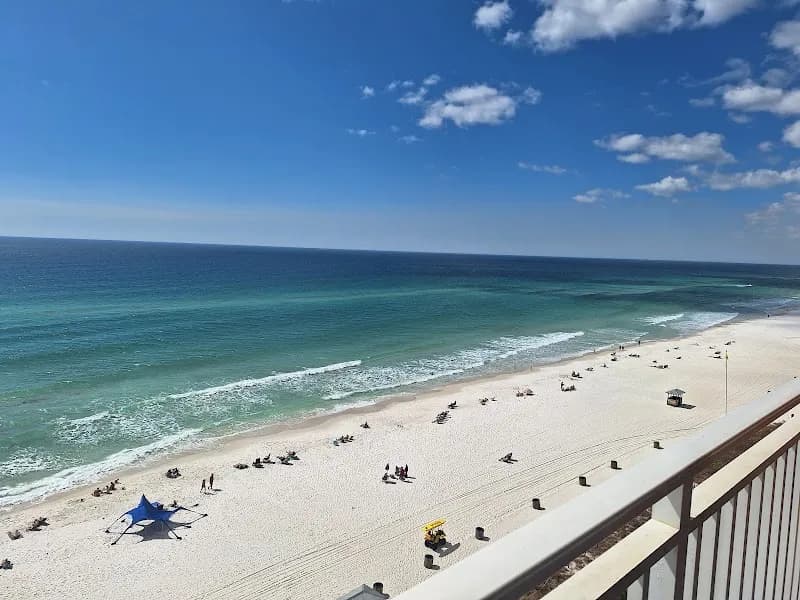 View of Splash Beach Resort & Water Slide Park Condo Rentals in Panama City Beach, FL