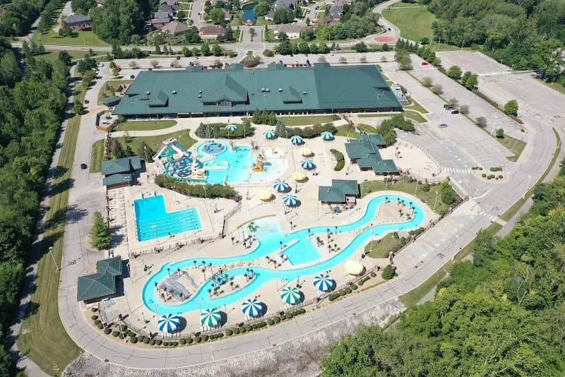 View of Splash Island in Avon, IN