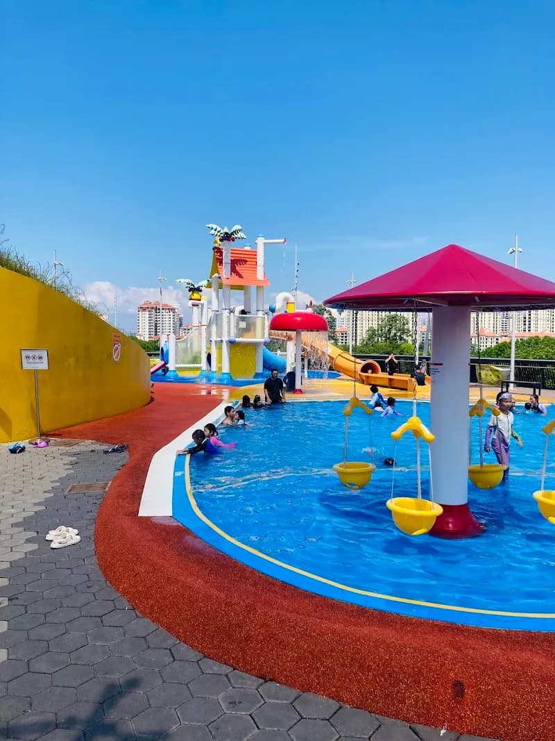 View of Splash Island Water Park in Jurong, SG