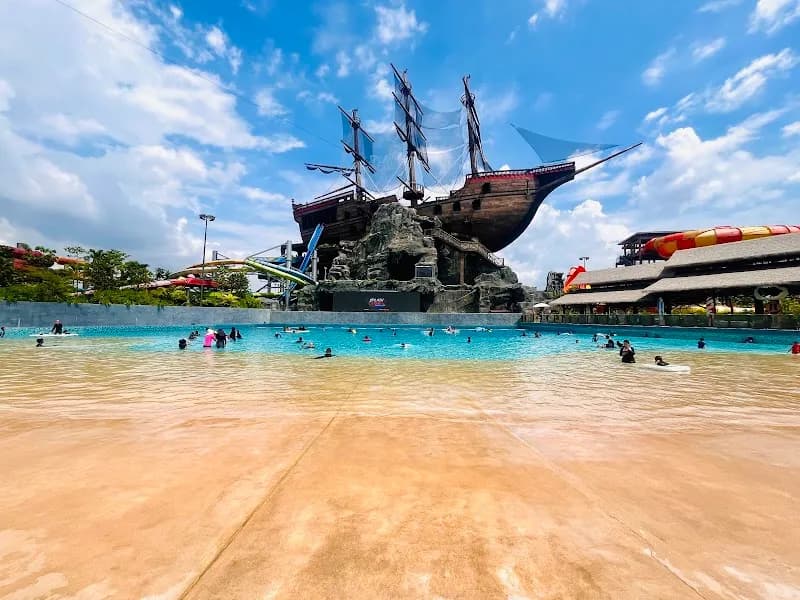 View of SplashMania WaterPark in Subang Jaya, SG