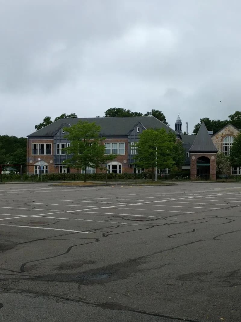 View of Sprague Elementary School in Wellesley, MA
