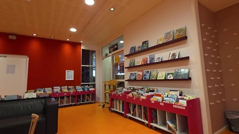 View of Stadsbibliotek in Solna, Stockholm