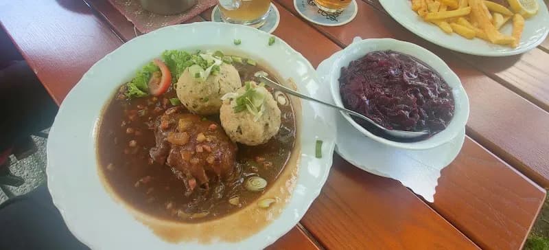 View of Starnberg Biergarten am See in Starnberg, BY