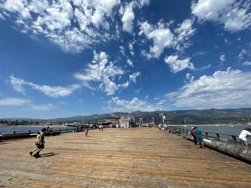 View of Stearns Wharf in Santa Barbara, CA
