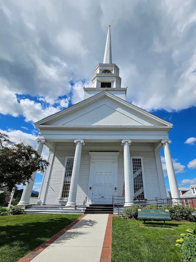 View of Stowe Community Church in Stowe, VT