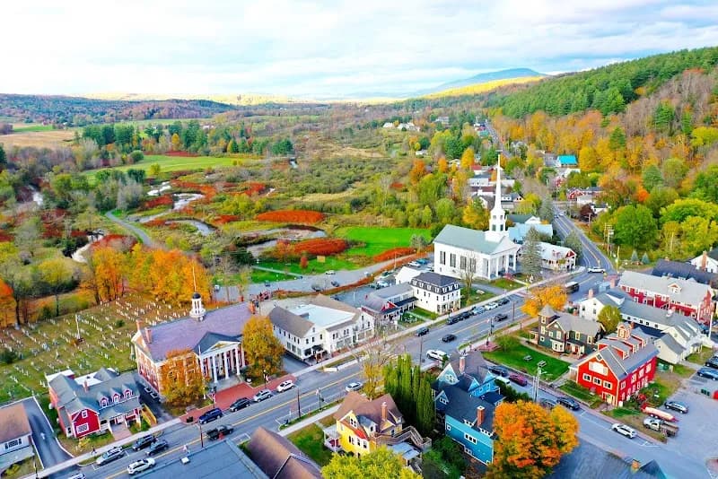 View of Stowe Community Church in Stowe, VT