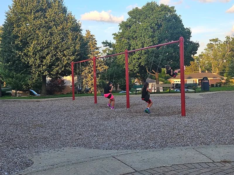 View of Sunset Park in Park Ridge, IL
