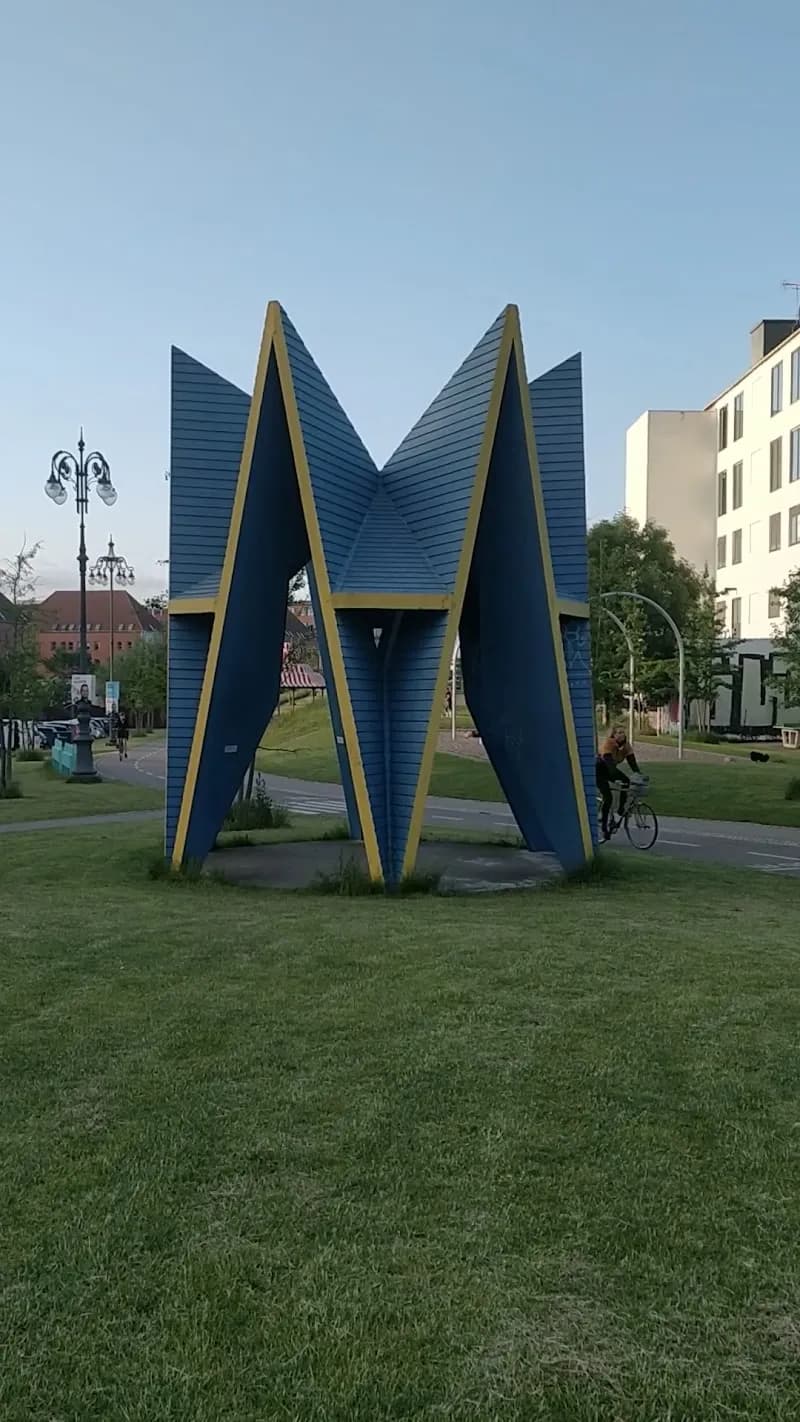 View of Superkilen Park in Copenhagen, CPH