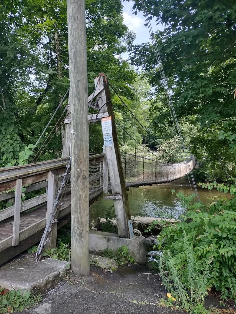 View of Swinging Bridge in Townsend, TN