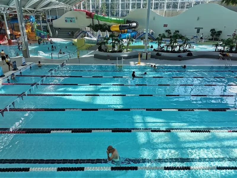 View of Sydney Olympic Park Aquatic Centre in Sydney, NSW