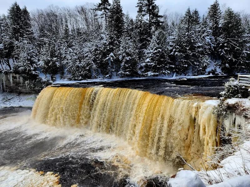 View of Tahquamenon Falls State Park in Trout Creek, MI