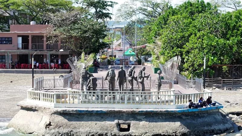 View of Talisay Landing and Pagdaong Sa Talisay Historical Marker in Talisay City, CV