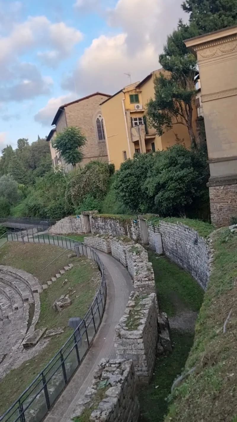 View of Teatro romano in Fiesole, Tuscany