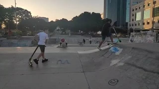 View of Tel Aviv Skatepark in Tel Aviv, TA