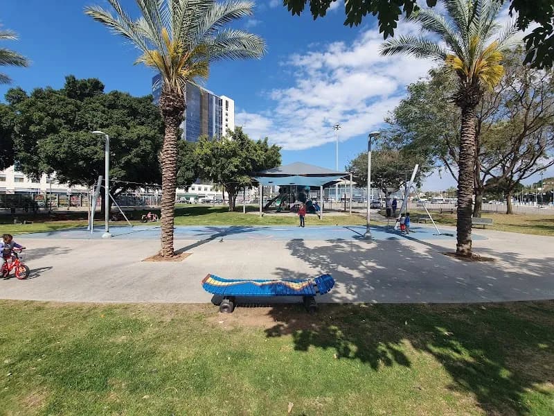 View of Tel Aviv Skatepark in Tel Aviv, TA
