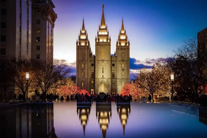 View of Temple Square in Salt Lake City, UT